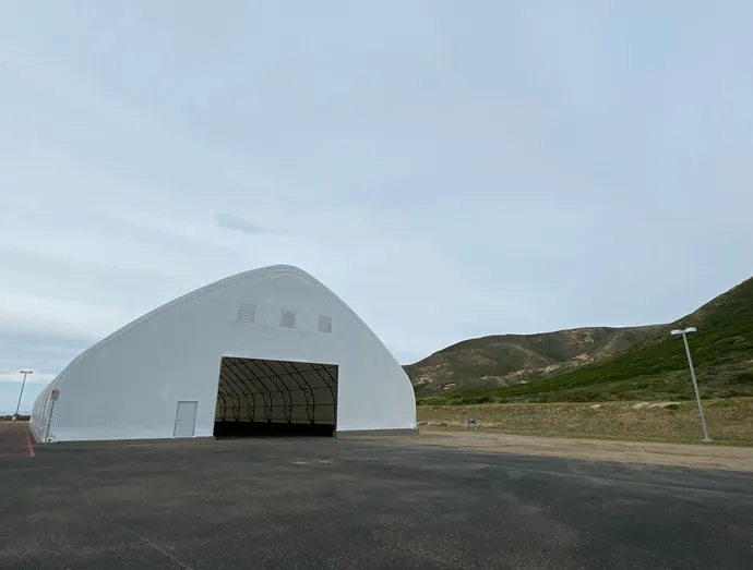 Vandenberg Horizontal Integration Facility Fabric Shelter Building 521 — Industrial and Institutional Structural Engineering, Vandenberg Space Force Base, CA