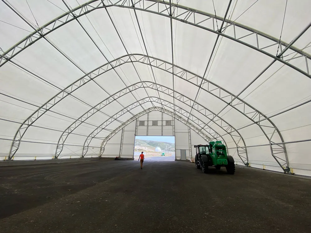 Vandenberg Horizontal Integration Facility Fabric Shelter Building 521 — Industrial and Institutional Structural Engineering, Vandenberg Space Force Base, CA